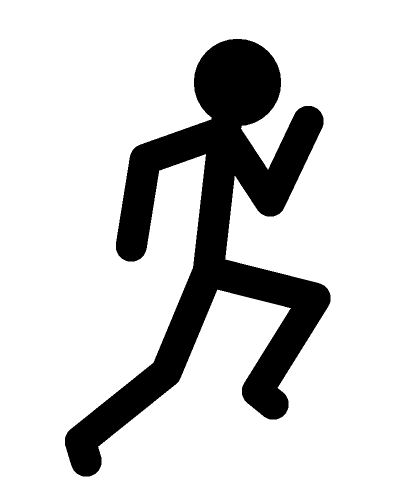 420x504 Stick Figure Running
