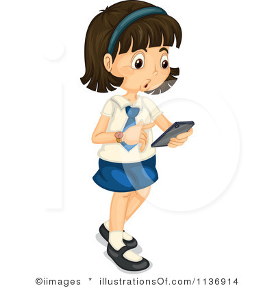 400x420 Little Girl Clipart Student