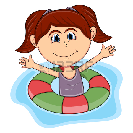 450x450 Girls Swimming Cartoon Royalty Free Cliparts, Vectors, And Stock