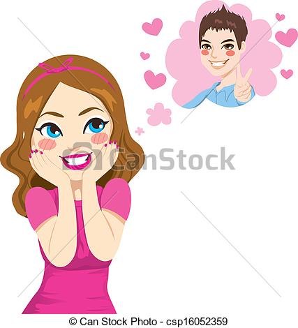 427x470 Girl Clipart Love
