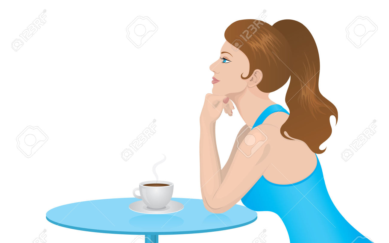 1300x812 Daydreaming Girl Clipart
