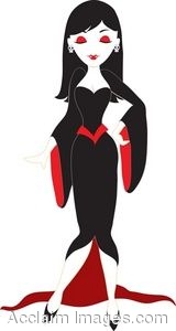 160x300 Girl Vampire Clipart