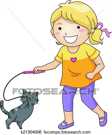 Girl Walking Dog Clipart | Free download on ClipArtMag