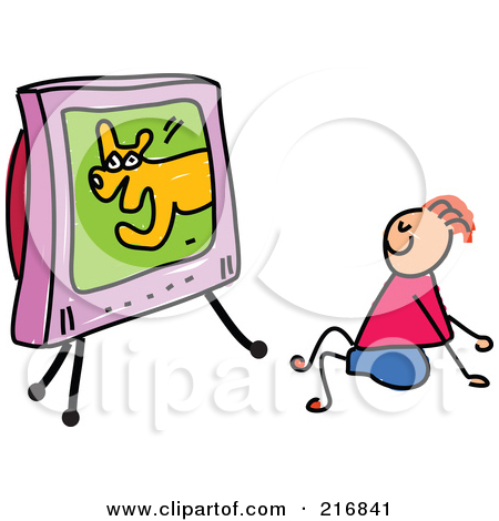 450x470 Girl Watch Tv Clipart