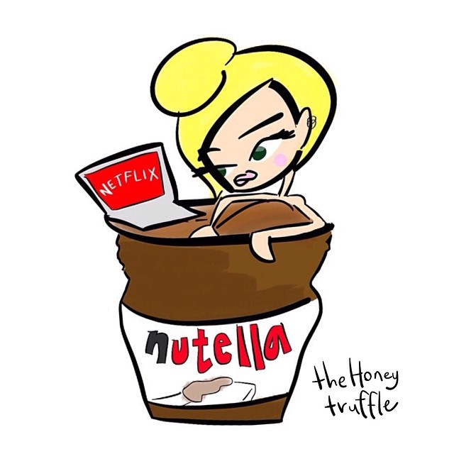 640x640 Girl Watching Netflix Clipart