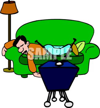 325x350 Couch And Tv Clipart