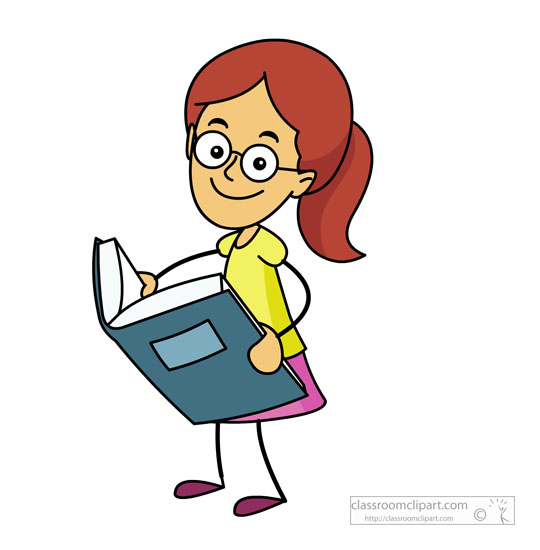 540x550 Student With Books Clipart