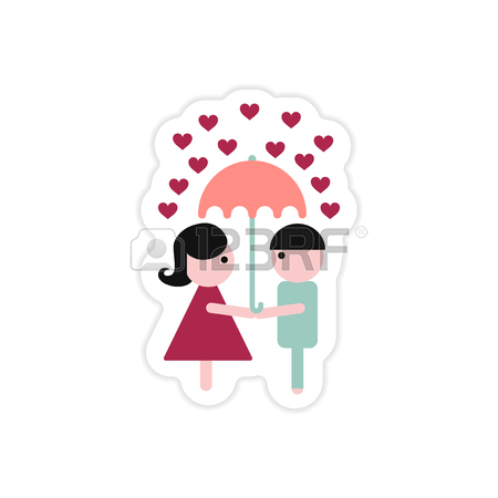 Girl With Umbrella Clipart
