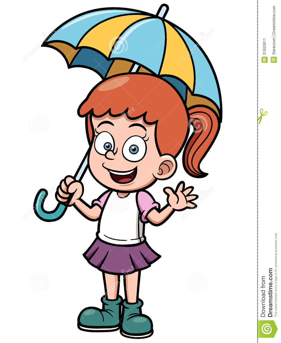Girl With Umbrella Clipart | Free download on ClipArtMag