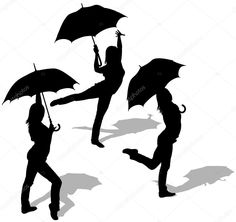 236x222 Girl Silhouette With Umbrella