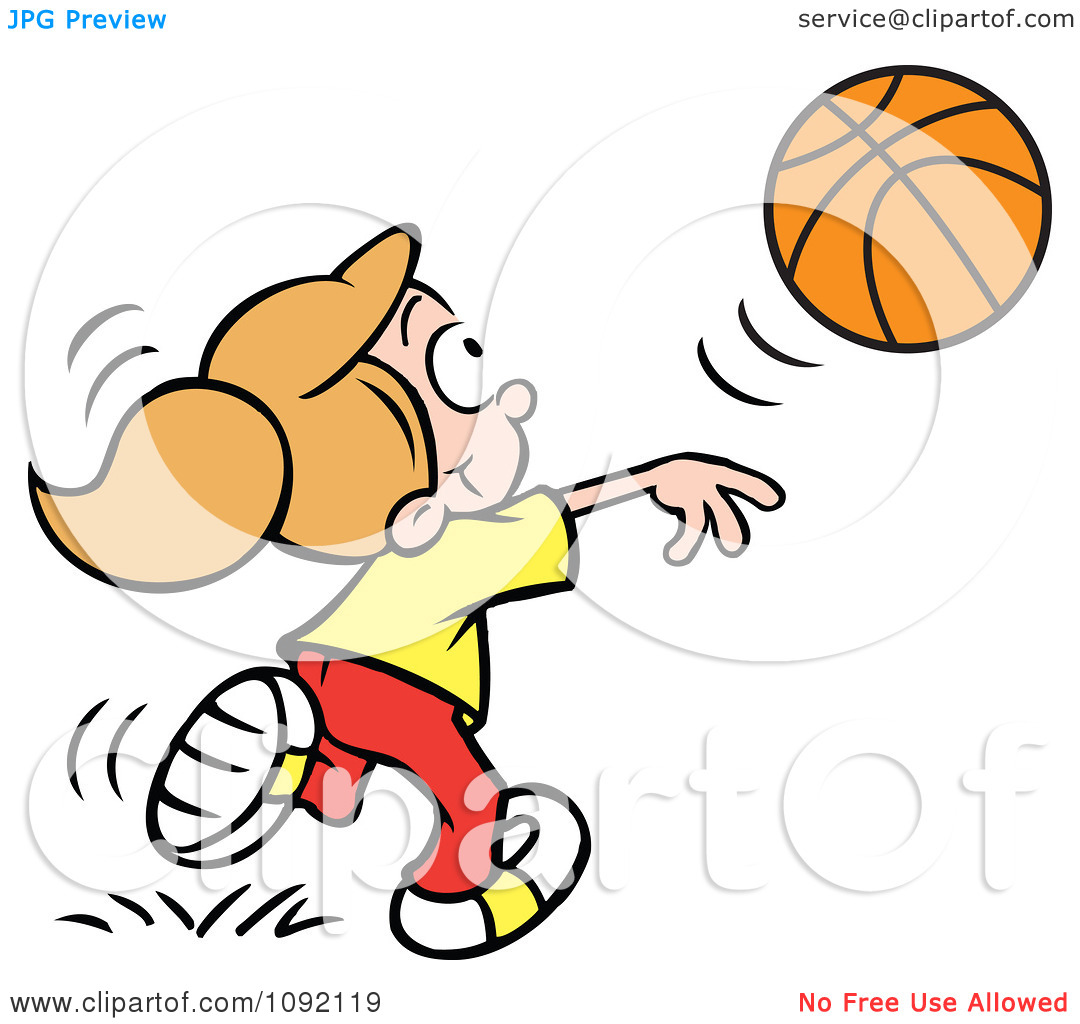 1080x1024 Girl Shooting Basketball Clipart