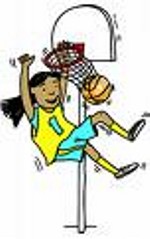 150x239 Girls Basketball Clipart