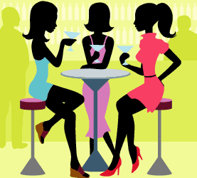277x250 Girls Night Out Clip Art