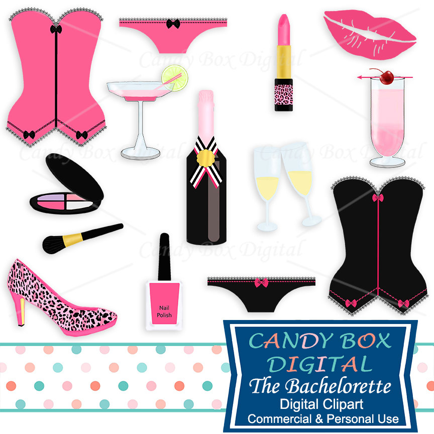 864x864 Bachelorette Or Bridal Clipart, Girls Night Out, Champagne