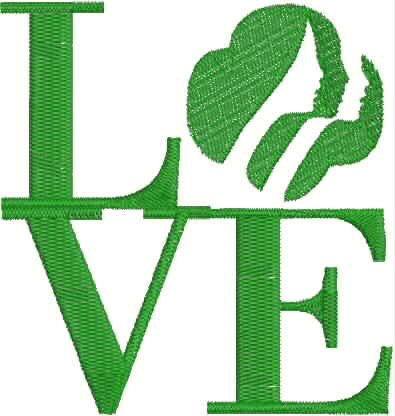 395x416 Girl Scout Love Digitized Embroidery Designs Brownie Scouts