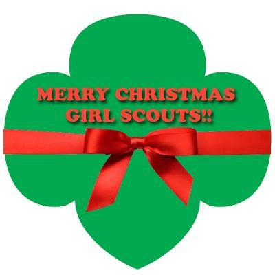 400x400 Girl Scout Christmas Caroling Clip Art