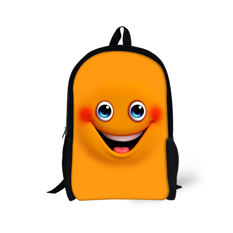 800x800 Cool Girls Backpack Designer Emoji Smiley Face Backpack For School