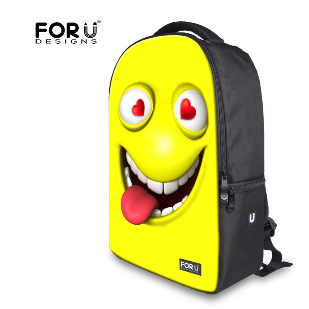 1000x1000 Trendy Fashion Funny Emoji Face Teenagers Backpack Bright Smiley