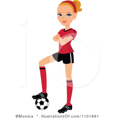 400x420 Soccer Girls Clipart