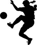 140x170 Soccer Clipart Girl