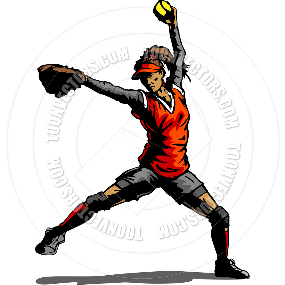 Girls Softball Clipart | Free download on ClipArtMag