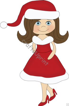 292x450 Girly Christmas Clipart