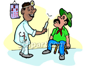 350x280 African American Doctor Giving A Patient A Shot Clip Art