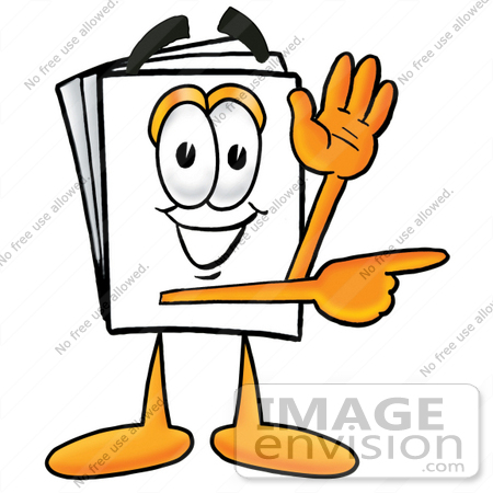 450x450 Clip Art Graphic Of A White Copy And Print Paper Cartoon Character
