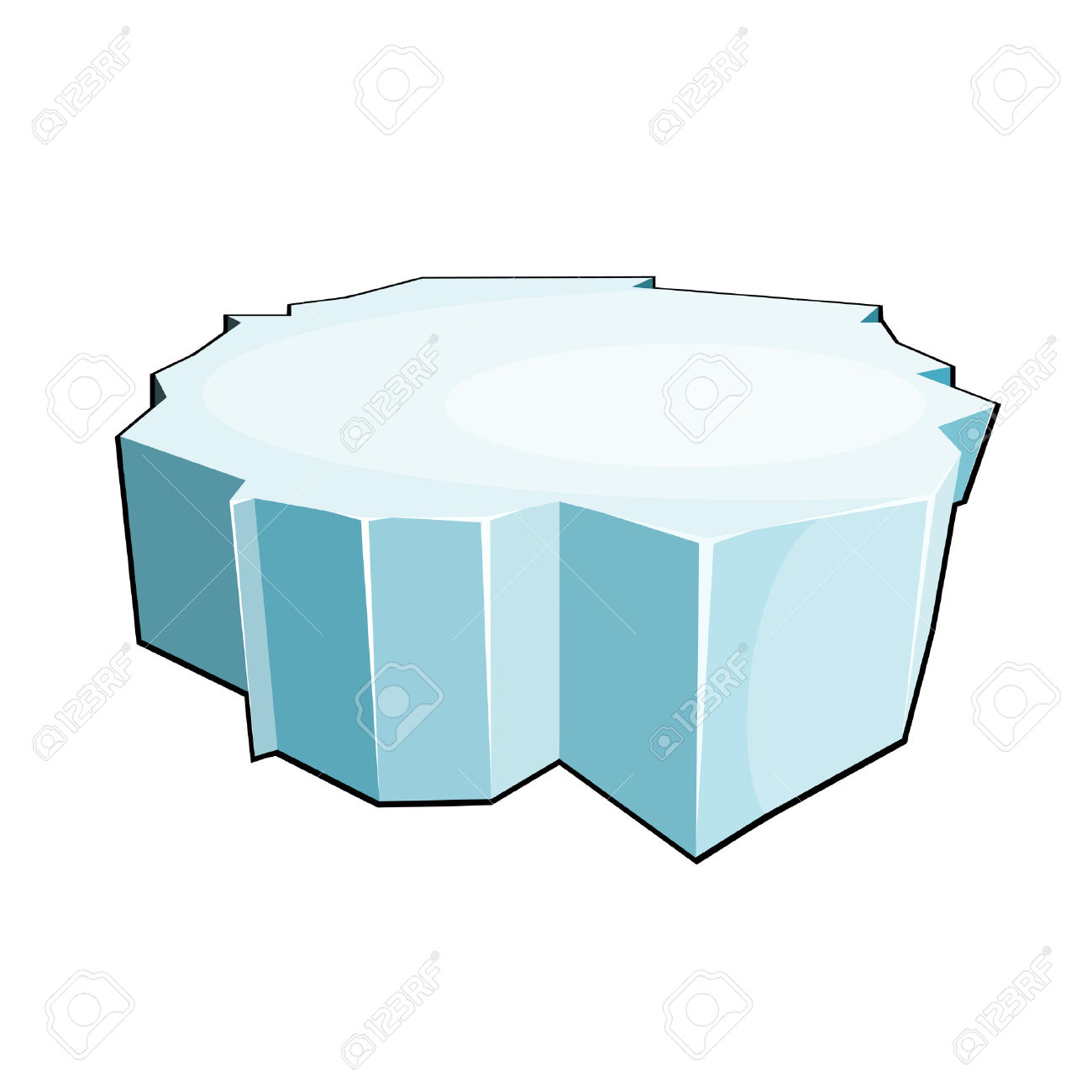 1300x1300 Glacier Clipart Cartoon