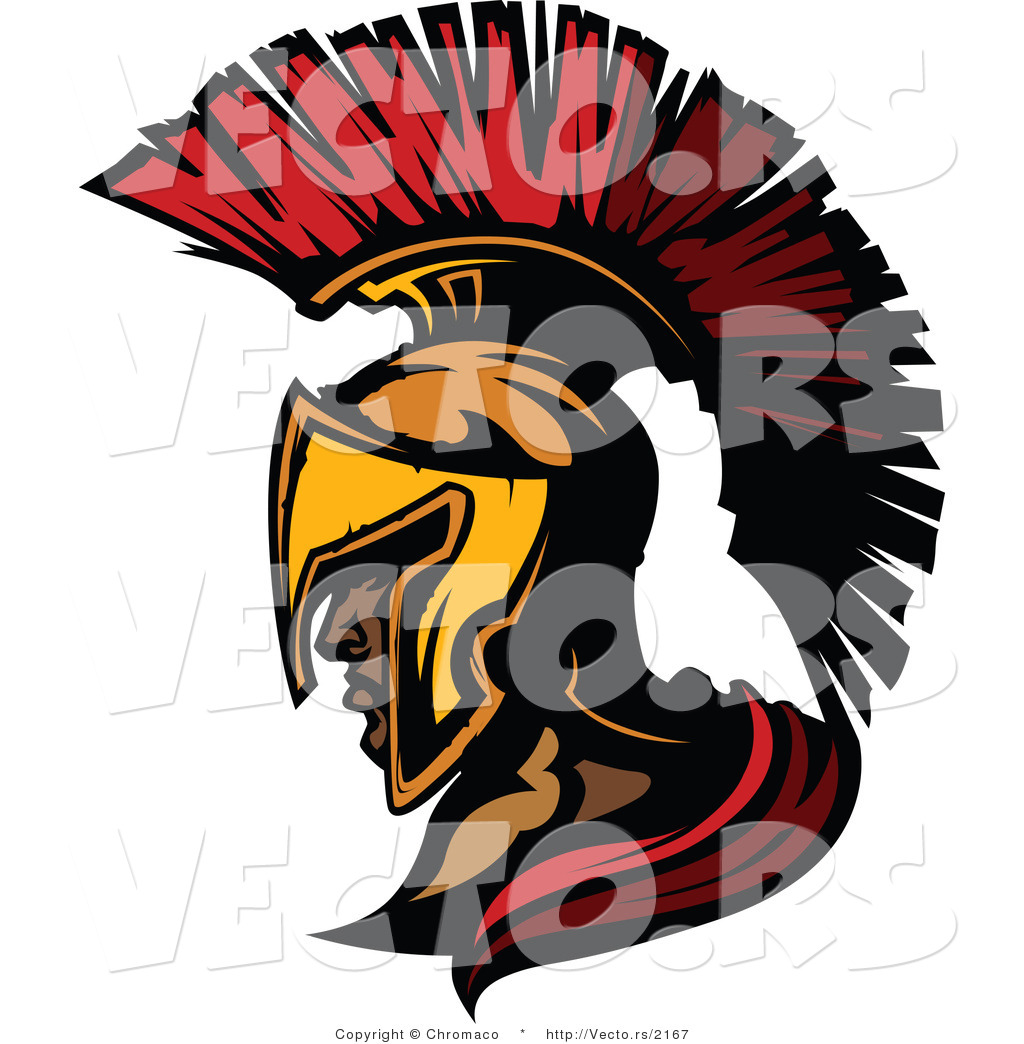1024x1044 Vector Of A Cartoon Roman Spartan Soldier By Chromaco