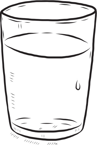 339x505 Water Glass Glass Of Water Clipart Black And White Clipartxtras