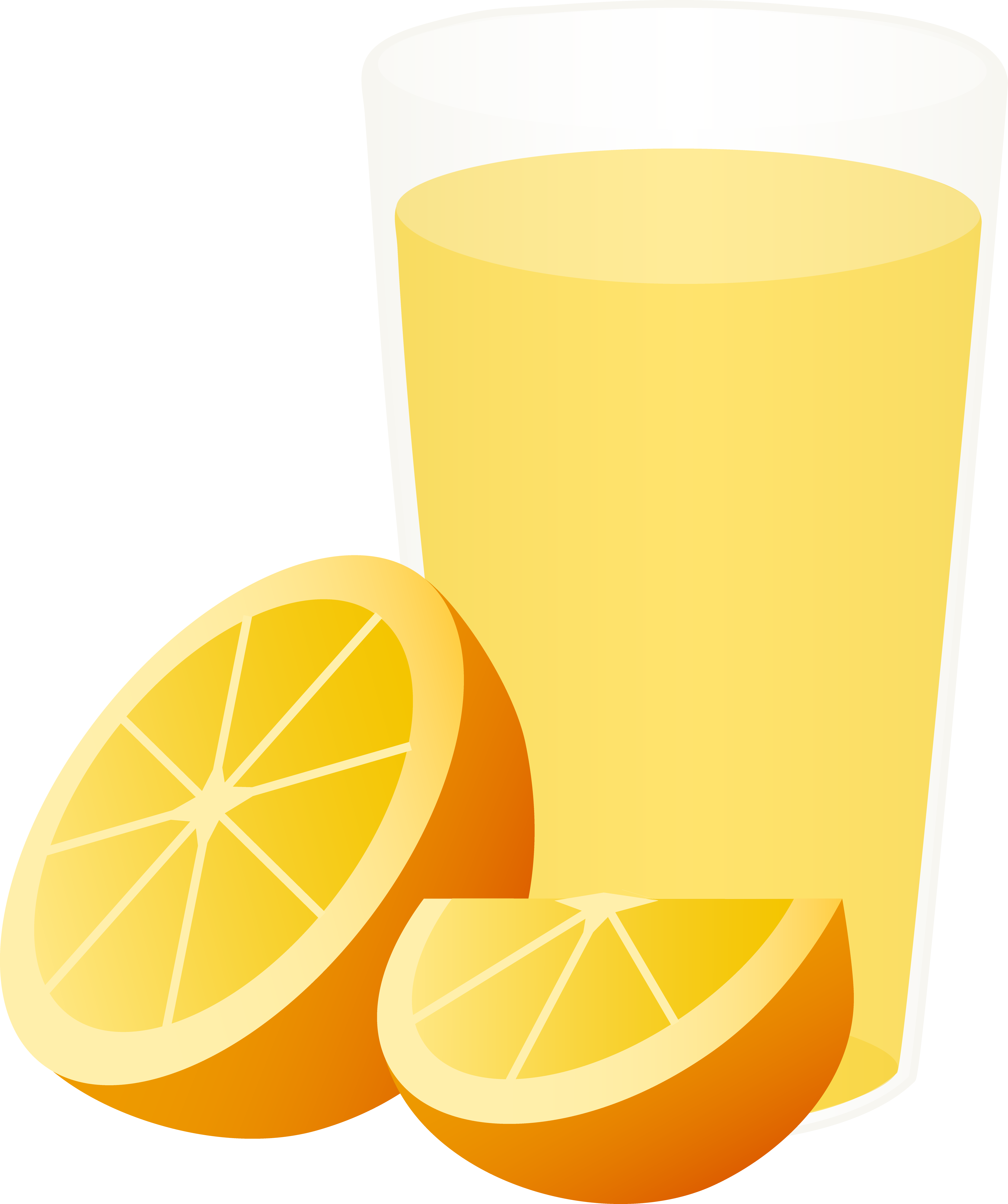 4348x5191 Glass Of Orange Juice With Sliced Fruit