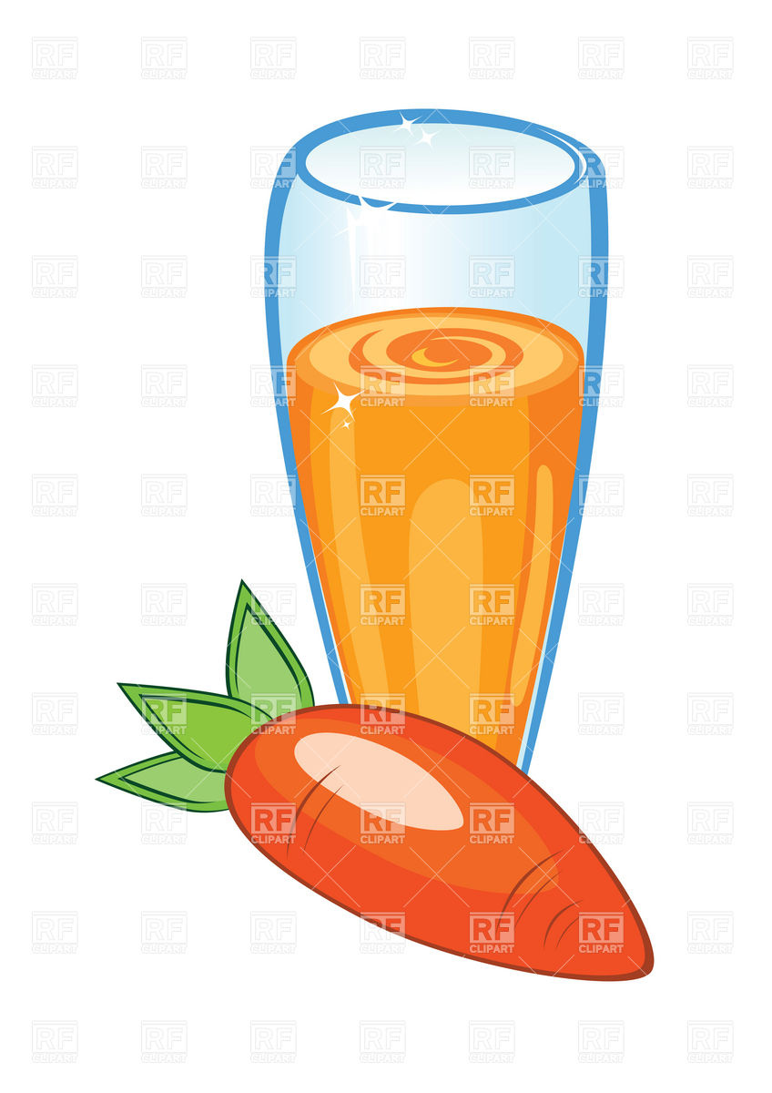 848x1200 Glass Of Carrot Juice Royalty Free Vector Clip Art Image