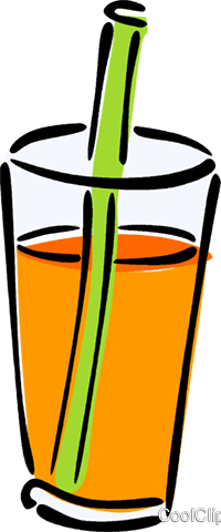 200x480 Glass Of Juice Royalty Free Vector Clip Art Illustration Vc014600