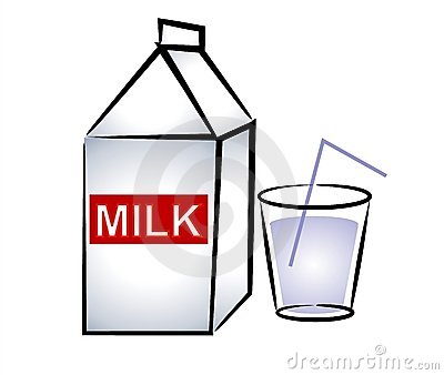 400x338 Glass Of Milk With Straw Clipart