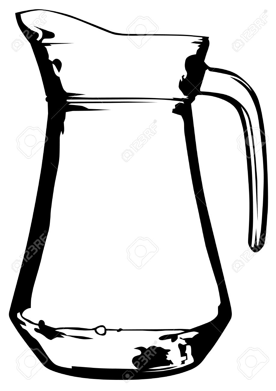 919x1300 Glass Jug With Milk On White Background Royalty Free Cliparts
