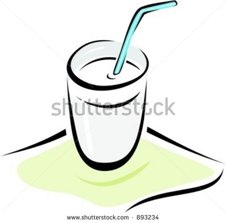 450x443 Glass Of Milk With Straw Clipart Clipart Panda