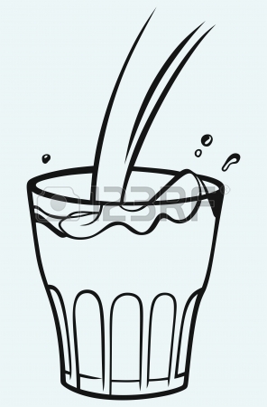 296x450 Milk Shake Isolated On Blue Background Royalty Free Cliparts