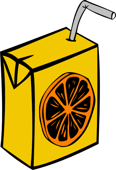 408x596 Orange Juice Box Clip Art