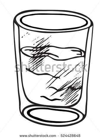 338x470 Drawn Glass Water Art