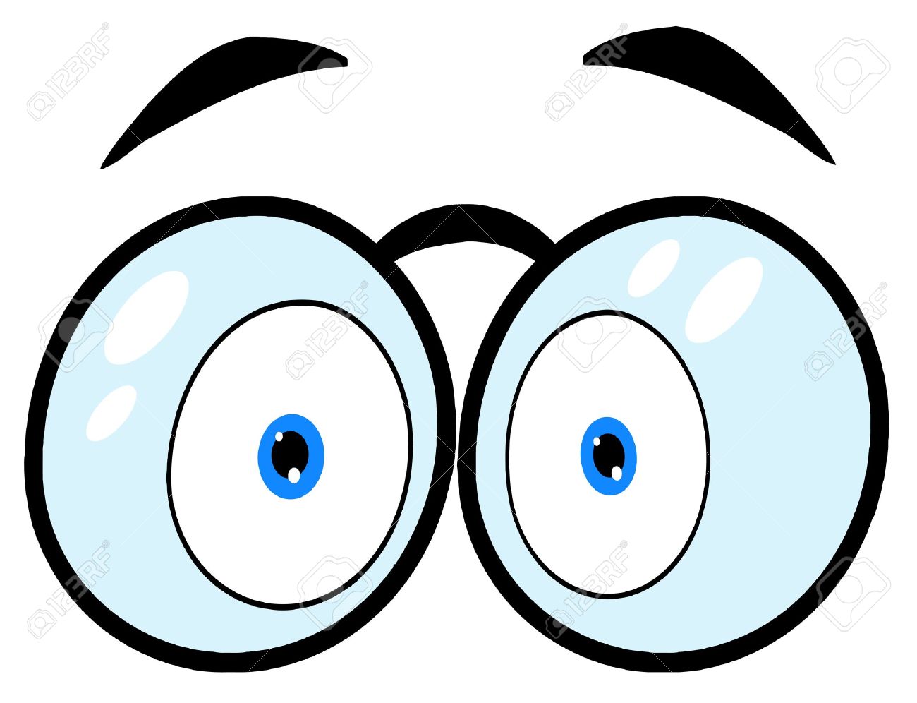1300x996 Cartoon Eyes With Glasses Royalty Free Cliparts, Vectors,