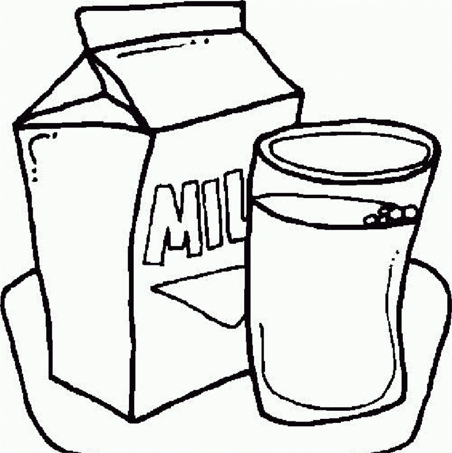900x903 Milk Clipart Black And White