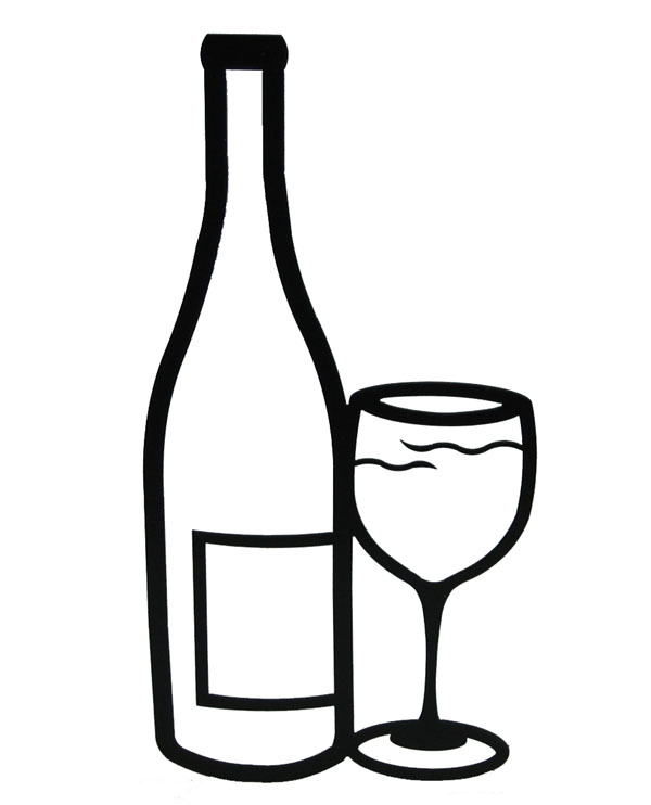 600x742 Alcohol Clipart Black And White