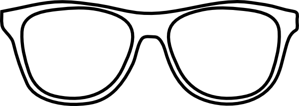 600x213 Spectacles Clipart Black And White