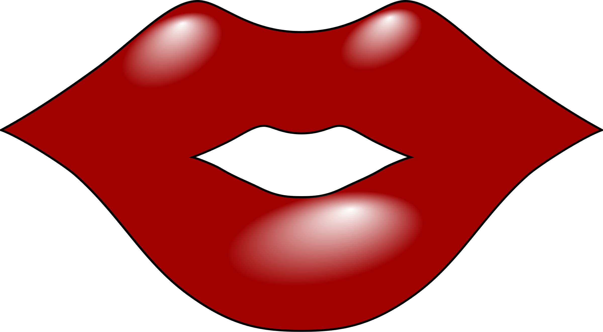 2400x1322 Kisses Clipart Red Lip