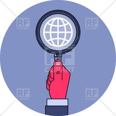 400x400 Hand With Magnifying Glass