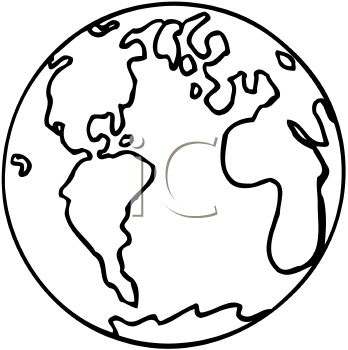 348x350 Earth Clipart Black And White Archives