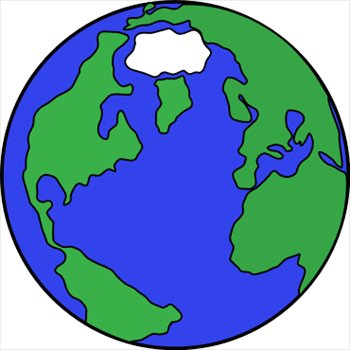 350x350 Free Cartoon Globe Clipart