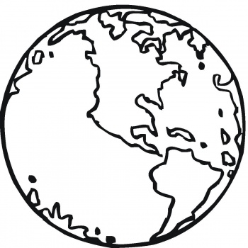 350x350 Globe Coloring Pages 7 Clipart Panda