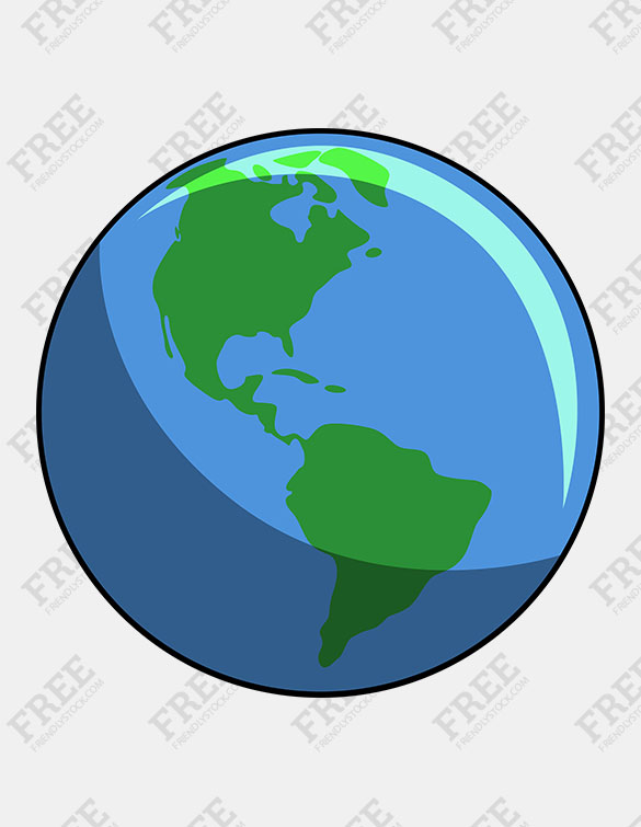 585x755 Free Vector] Earth Globe